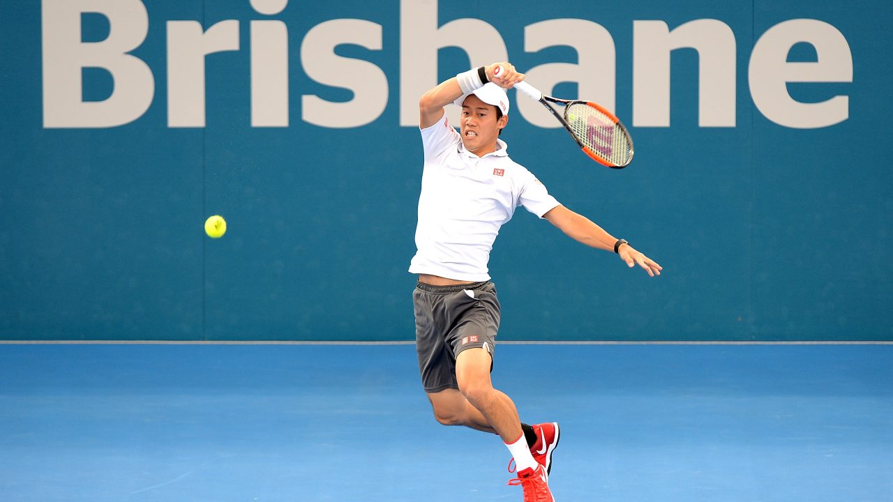 Nishikori flies into men's final Brisbane International Tennis