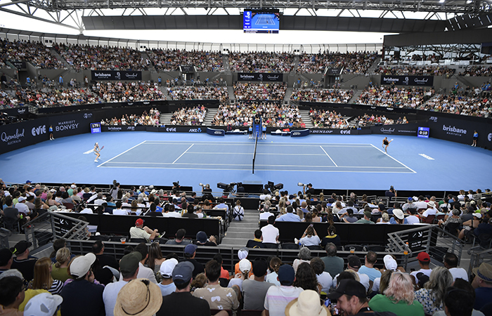 Pat Rafter Arena during Brisbane International 2024. Picture: Tennis Australia