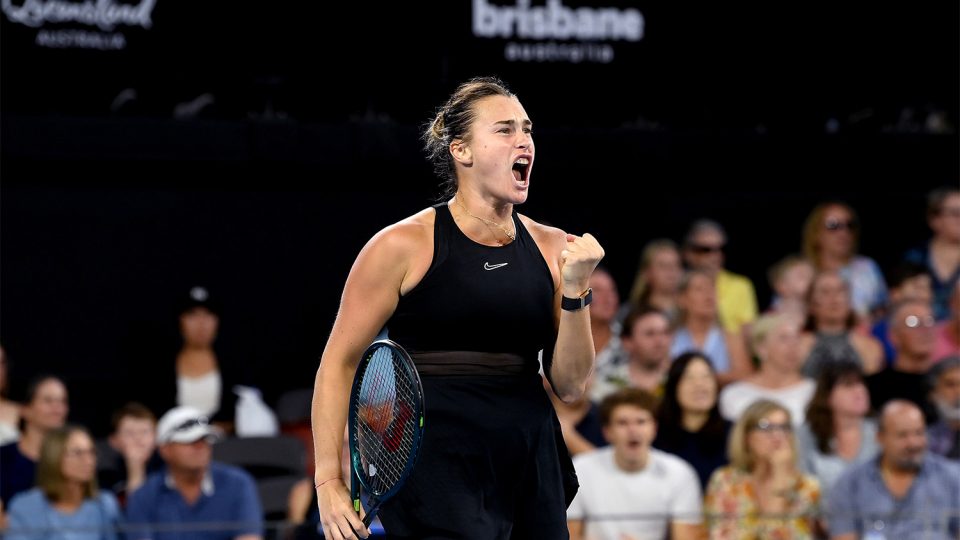 Reigning Australian Open and US Open champion Aryna Sabalenka will open her 2025 season at the Brisbane International. (Getty Images)