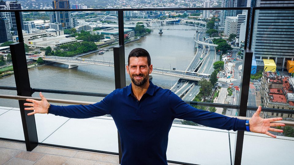 Novak Djokovic is back in Brisbane to begin his season at the 2025 Brisbane International. Photo: Getty Images