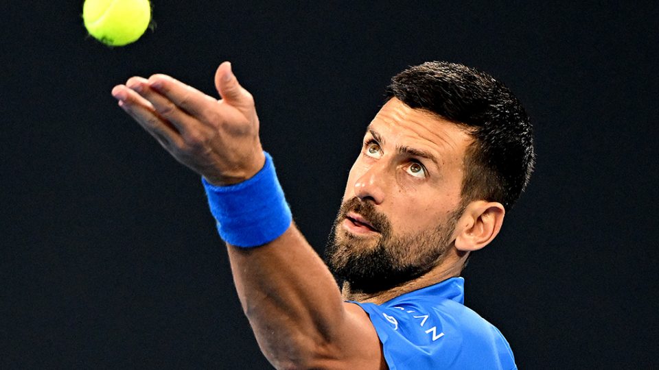 Novak Djokovic beat Gael Monfils for the 20th time to reach the quarterfinals of the 2025 Brisbane International. Photo: Getty Images