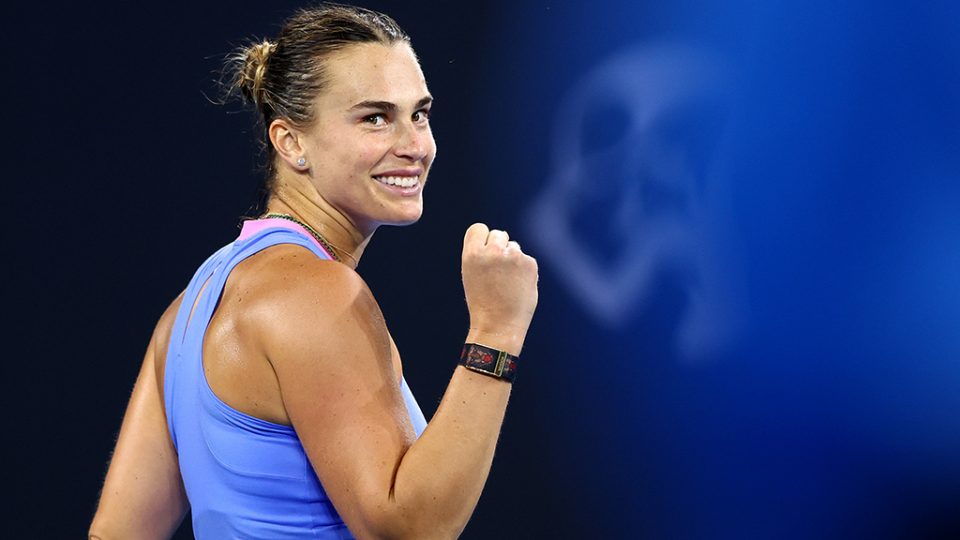 Aryna Sabalenka takes down Marie Bouzkova in straight sets to reach the 2025 Brisbane International semifinals. Photo: Getty Images