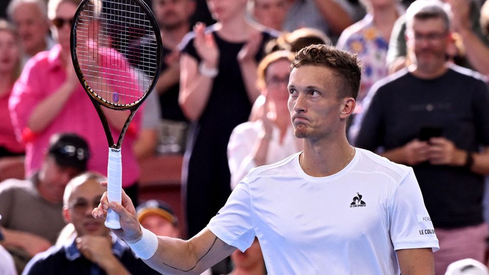 Jiri Lehecka advances to a fourth ATP singles final in Brisbane; Getty Images