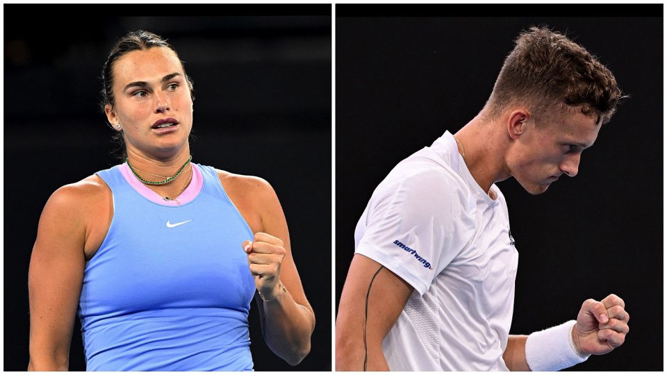 Aryna Sabalenka and Jiri Lehecka are each targeting a first Brisbane International title.